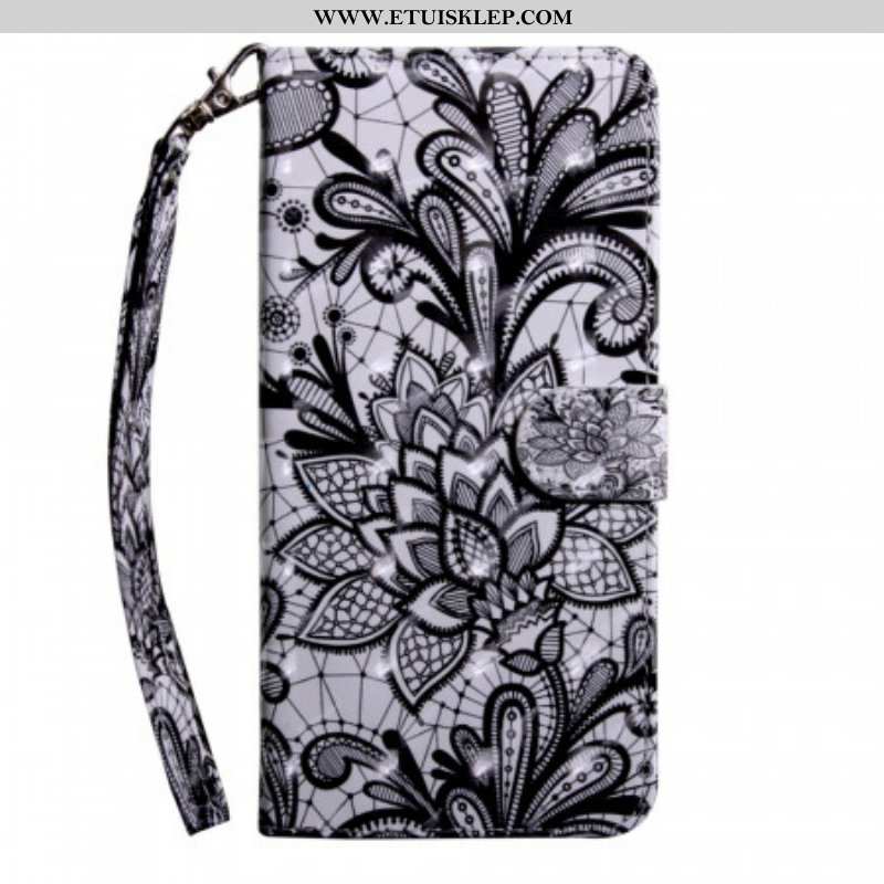 Etui Folio do Samsung Galaxy S22 5G Szykowna Koronka